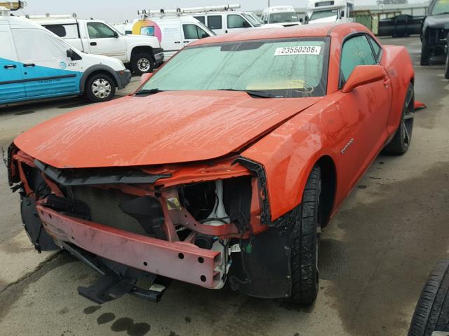 2G1FA1E39C9163457 - 2012 CHEVROLET CAMARO LS ORANGE photo 2