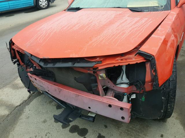 2G1FA1E39C9163457 - 2012 CHEVROLET CAMARO LS ORANGE photo 9