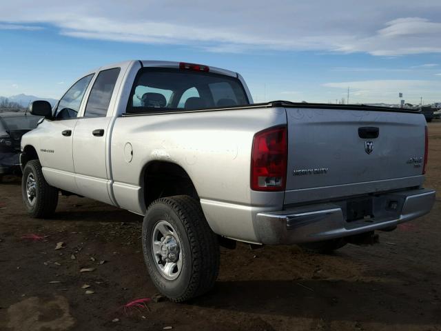 3D7KS28D85G817618 - 2005 DODGE RAM 2500 S SILVER photo 3