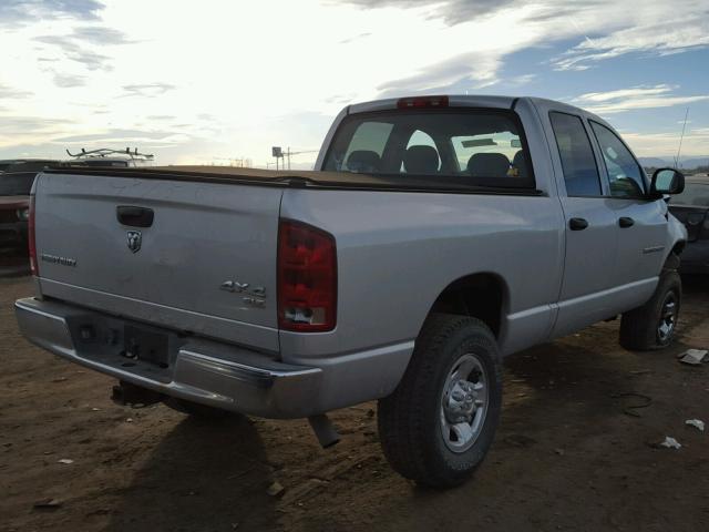 3D7KS28D85G817618 - 2005 DODGE RAM 2500 S SILVER photo 4