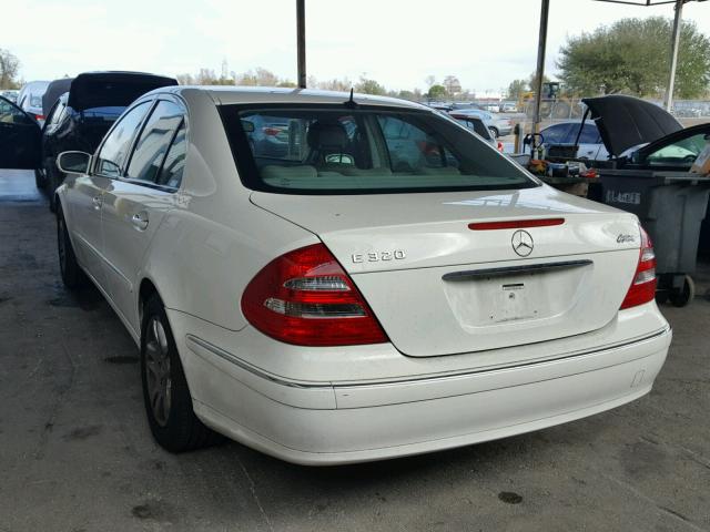 WDBUF65J23A332023 - 2003 MERCEDES-BENZ E 320 WHITE photo 3