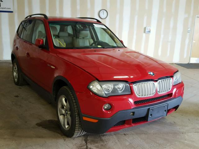 WBXPC93477WF07127 - 2007 BMW X3 3.0SI RED photo 1