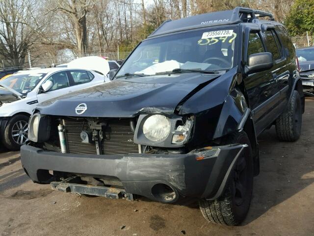 5N1ED28T14C670547 - 2004 NISSAN XTERRA XE BLACK photo 2