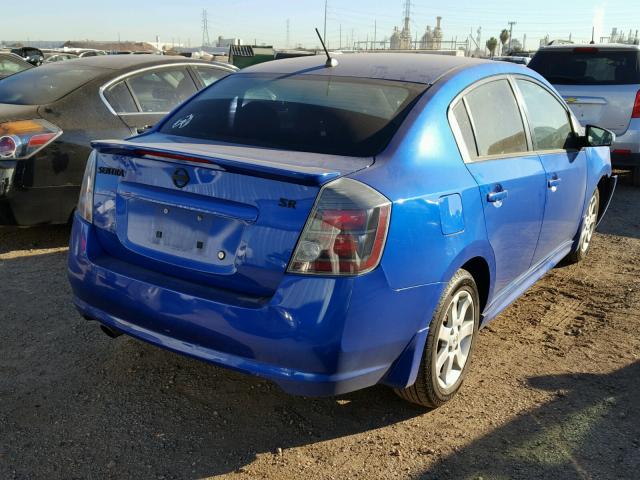 3N1AB6AP7BL674586 - 2011 NISSAN SENTRA 2.0 BLUE photo 4