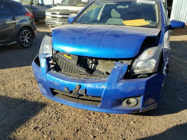 3N1AB6AP7BL674586 - 2011 NISSAN SENTRA 2.0 BLUE photo 9