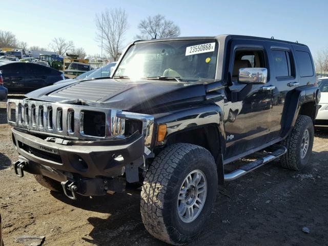 5GTDN136X68149009 - 2006 HUMMER H3 BLACK photo 2