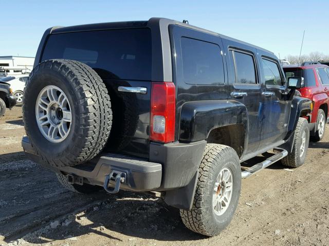 5GTDN136X68149009 - 2006 HUMMER H3 BLACK photo 4