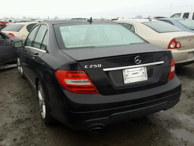 WDDGF4HB9CR194477 - 2012 MERCEDES-BENZ C 250 BLACK photo 3