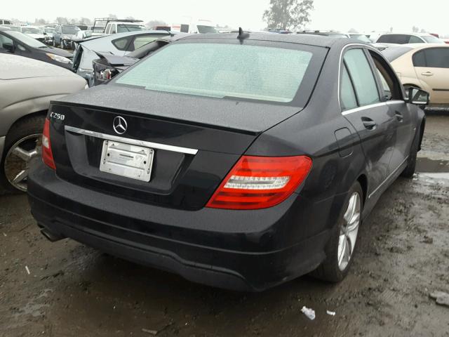 WDDGF4HB9CR194477 - 2012 MERCEDES-BENZ C 250 BLACK photo 4