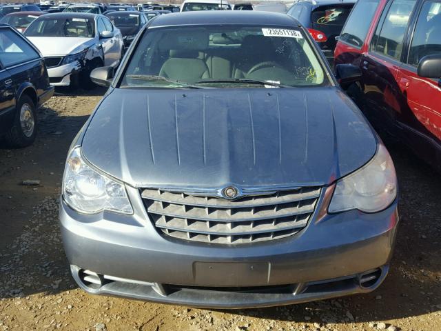 1C3LC46K17N609801 - 2007 CHRYSLER SEBRING GRAY photo 9