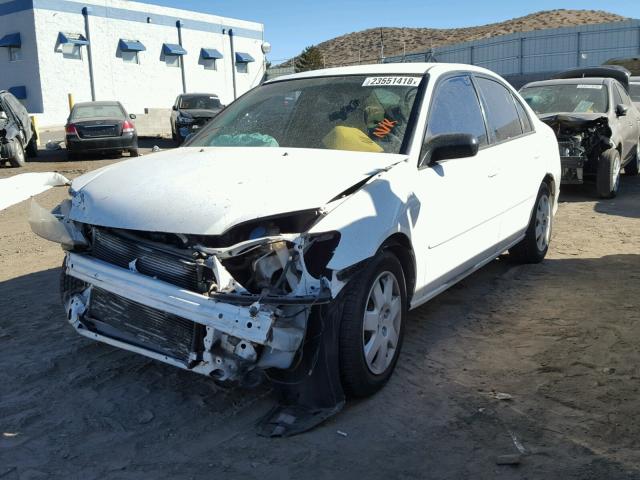 2HGES16504H514944 - 2004 HONDA CIVIC LX WHITE photo 2