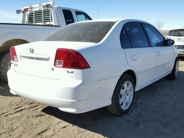 2HGES16504H514944 - 2004 HONDA CIVIC LX WHITE photo 4