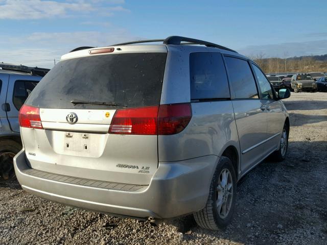 5TDBA23C75S051118 - 2005 TOYOTA SIENNA LE SILVER photo 4