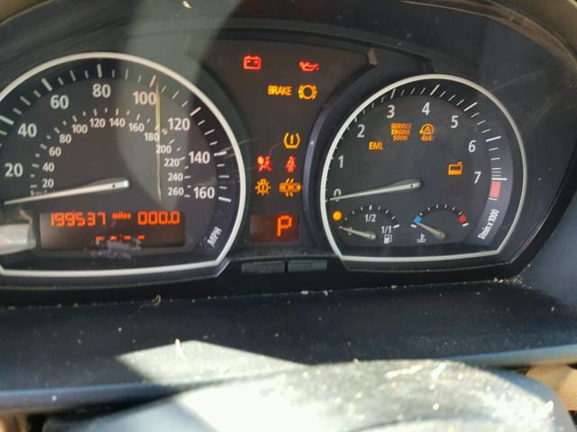 WBXPC93438WJ24168 - 2008 BMW X3 3.0SI BLACK photo 8