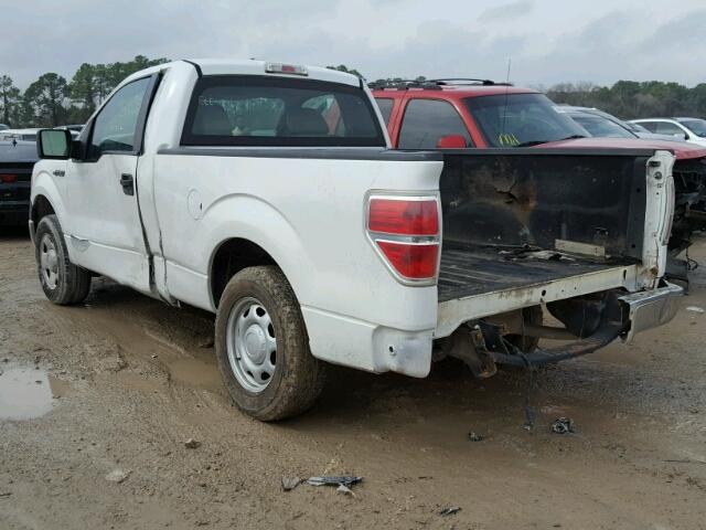 1FTMF1CW1AKA73907 - 2010 FORD F150 WHITE photo 3