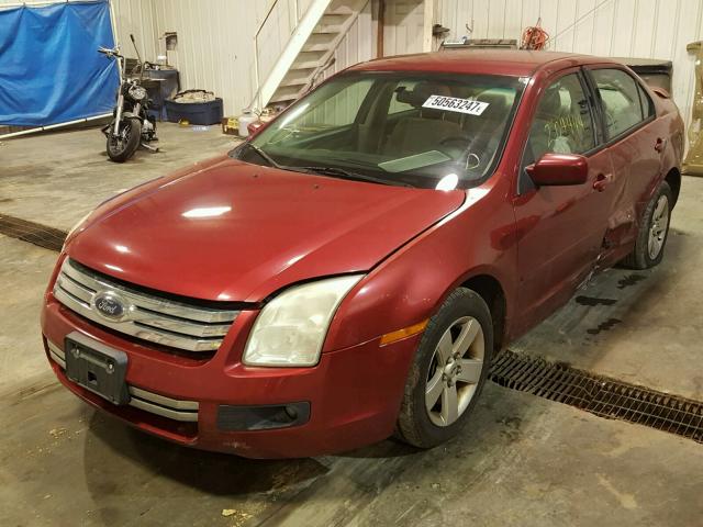 3FAHP07ZX8R129657 - 2008 FORD FUSION SE MAROON photo 2