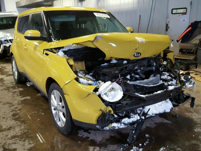 KNDJP3A54F7135560 - 2015 KIA SOUL + YELLOW photo 1