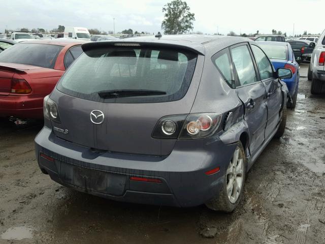 JM1BK343981146721 - 2008 MAZDA 3 HATCHBAC GRAY photo 4