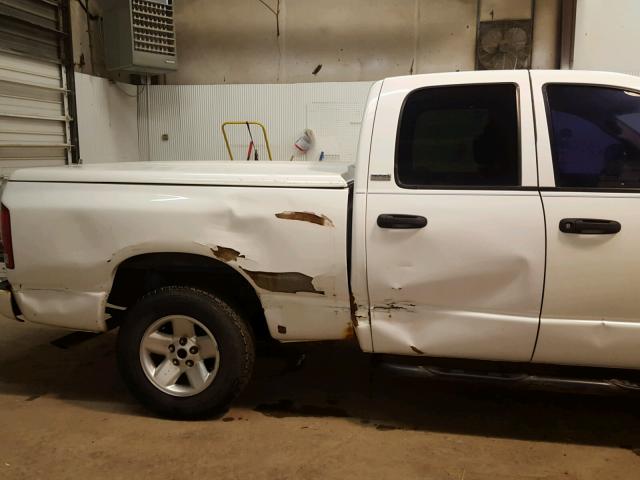 1B7HU18N62J111601 - 2002 DODGE RAM 1500 WHITE photo 9