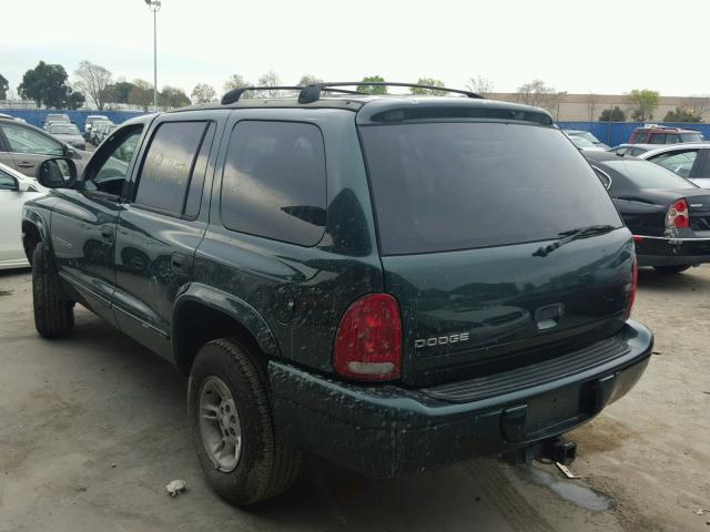 1B4HS28Z9XF610950 - 1999 DODGE DURANGO GREEN photo 3