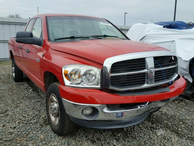 3D7KR28A87G822533 - 2007 DODGE RAM 2500 S RED photo 1