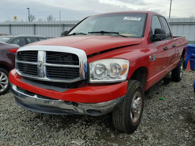 3D7KR28A87G822533 - 2007 DODGE RAM 2500 S RED photo 2