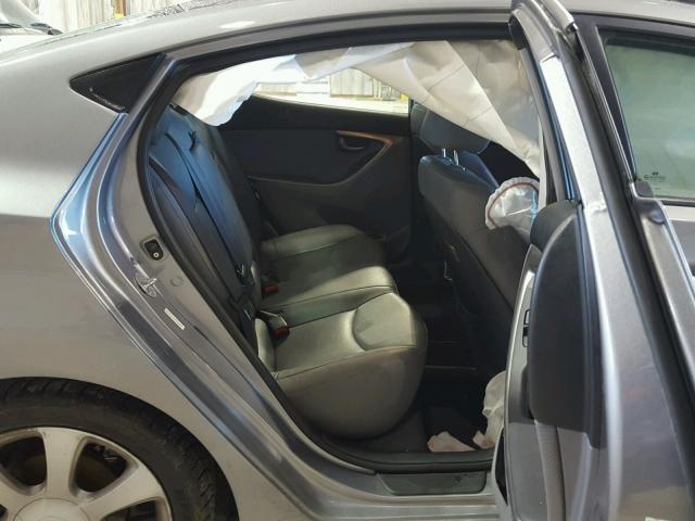 KMHDH4AE1CU466850 - 2012 HYUNDAI ELANTRA GL GRAY photo 6