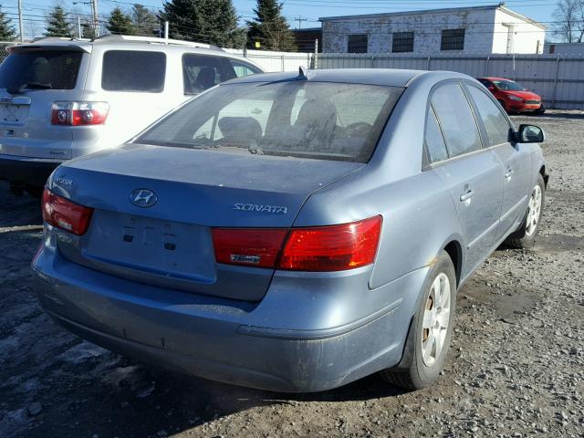 5NPET46C49H557905 - 2009 HYUNDAI SONATA GLS BLUE photo 4