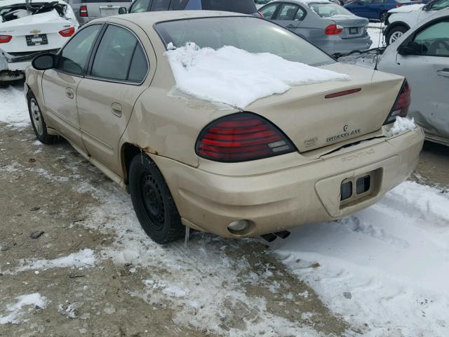 1G2NE52F43C154787 - 2003 PONTIAC GRAND AM S GOLD photo 3