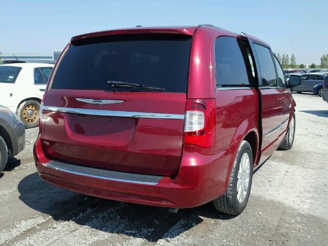 2C4RC1BGXDR704619 - 2013 CHRYSLER TOWN & COU RED photo 4