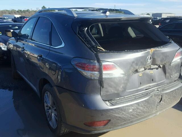 2T2ZK1BA7DC106031 - 2013 LEXUS RX 350 GRAY photo 3