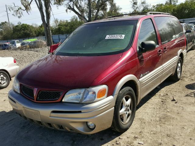 1GMDX03E42D144792 - 2002 PONTIAC MONTANA BURGUNDY photo 2