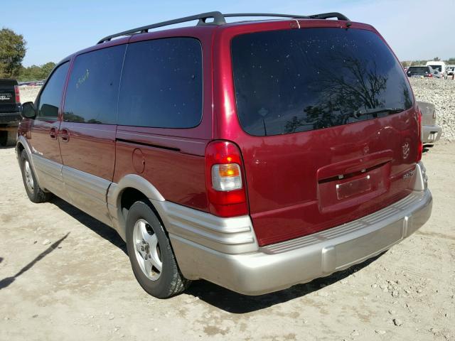 1GMDX03E42D144792 - 2002 PONTIAC MONTANA BURGUNDY photo 3