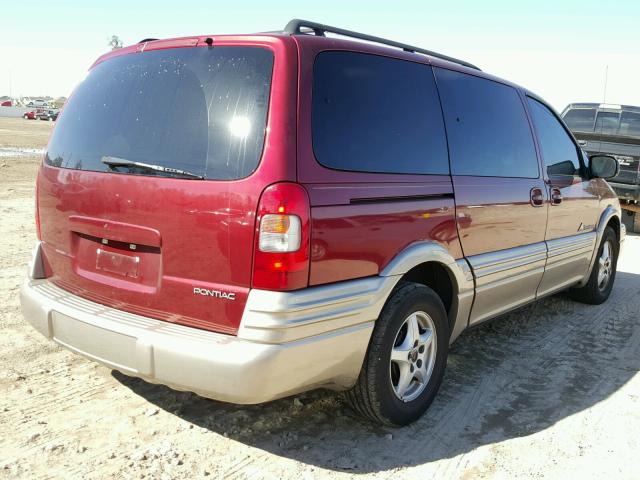 1GMDX03E42D144792 - 2002 PONTIAC MONTANA BURGUNDY photo 4