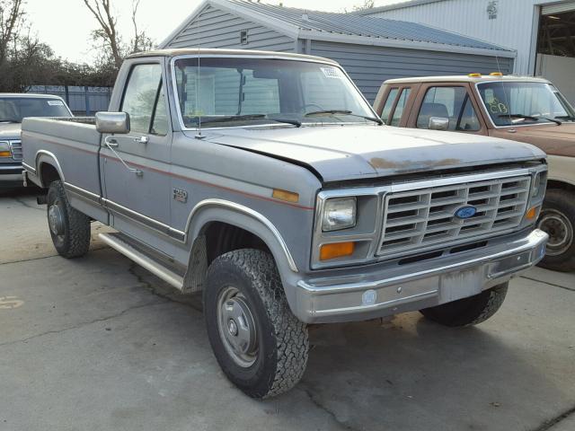 1FTHF26L0GPB29534 - 1986 FORD F250 GRAY photo 1