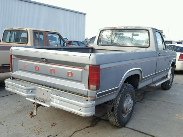 1FTHF26L0GPB29534 - 1986 FORD F250 GRAY photo 4