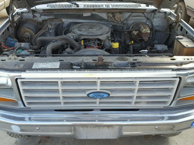 1FTHF26L0GPB29534 - 1986 FORD F250 GRAY photo 7