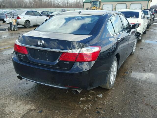 1HGCR3F82EA027477 - 2014 HONDA ACCORD EXL BLACK photo 4