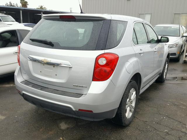 2CNFLCEC6B6365407 - 2011 CHEVROLET EQUINOX LS SILVER photo 4