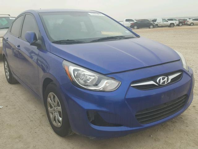 KMHCT4AE1DU286117 - 2013 HYUNDAI ACCENT GLS BLUE photo 1