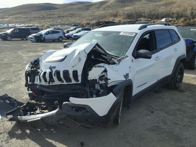 1C4PJMBS3FW786934 - 2015 JEEP CHEROKEE T WHITE photo 2