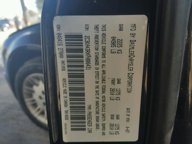 2C3KA43RX7H806431 - 2007 CHRYSLER 300 BLACK photo 10