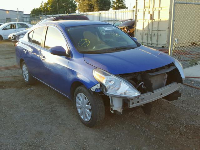 3N1CN7AP8GL842622 - 2016 NISSAN VERSA S BLUE photo 1