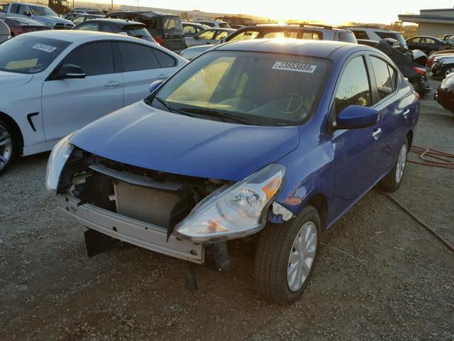 3N1CN7AP8GL842622 - 2016 NISSAN VERSA S BLUE photo 2