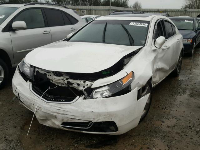 19UUA9F56DA000236 - 2013 ACURA TL TECH WHITE photo 2