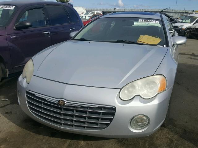 4C3AG52H94E080555 - 2004 CHRYSLER SEBRING LI SILVER photo 2