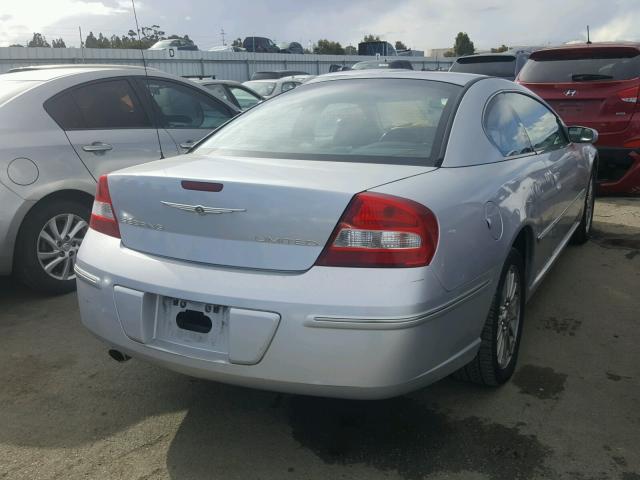 4C3AG52H94E080555 - 2004 CHRYSLER SEBRING LI SILVER photo 4