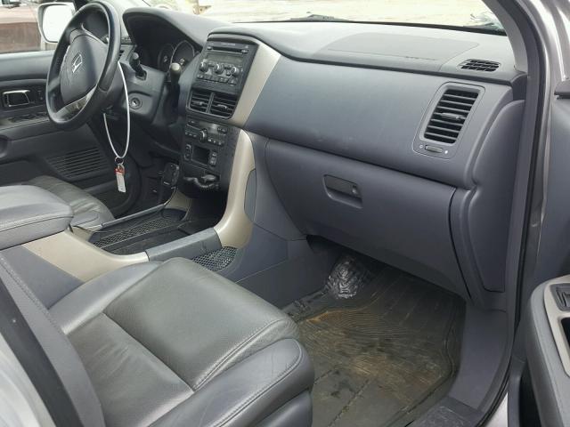 5FNYF28567B016356 - 2007 HONDA PILOT EXL SILVER photo 5