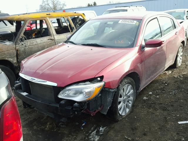 1C3BC1FB2BN504963 - 2011 CHRYSLER 200 TOURIN RED photo 2