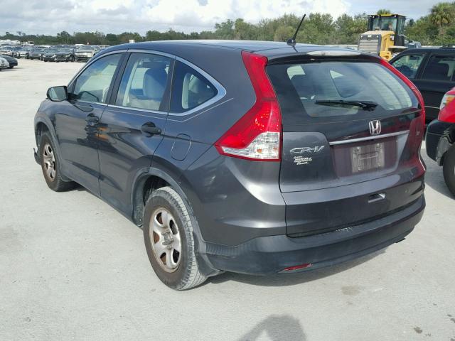 2HKRM3H31DH503735 - 2013 HONDA CR-V LX GRAY photo 3